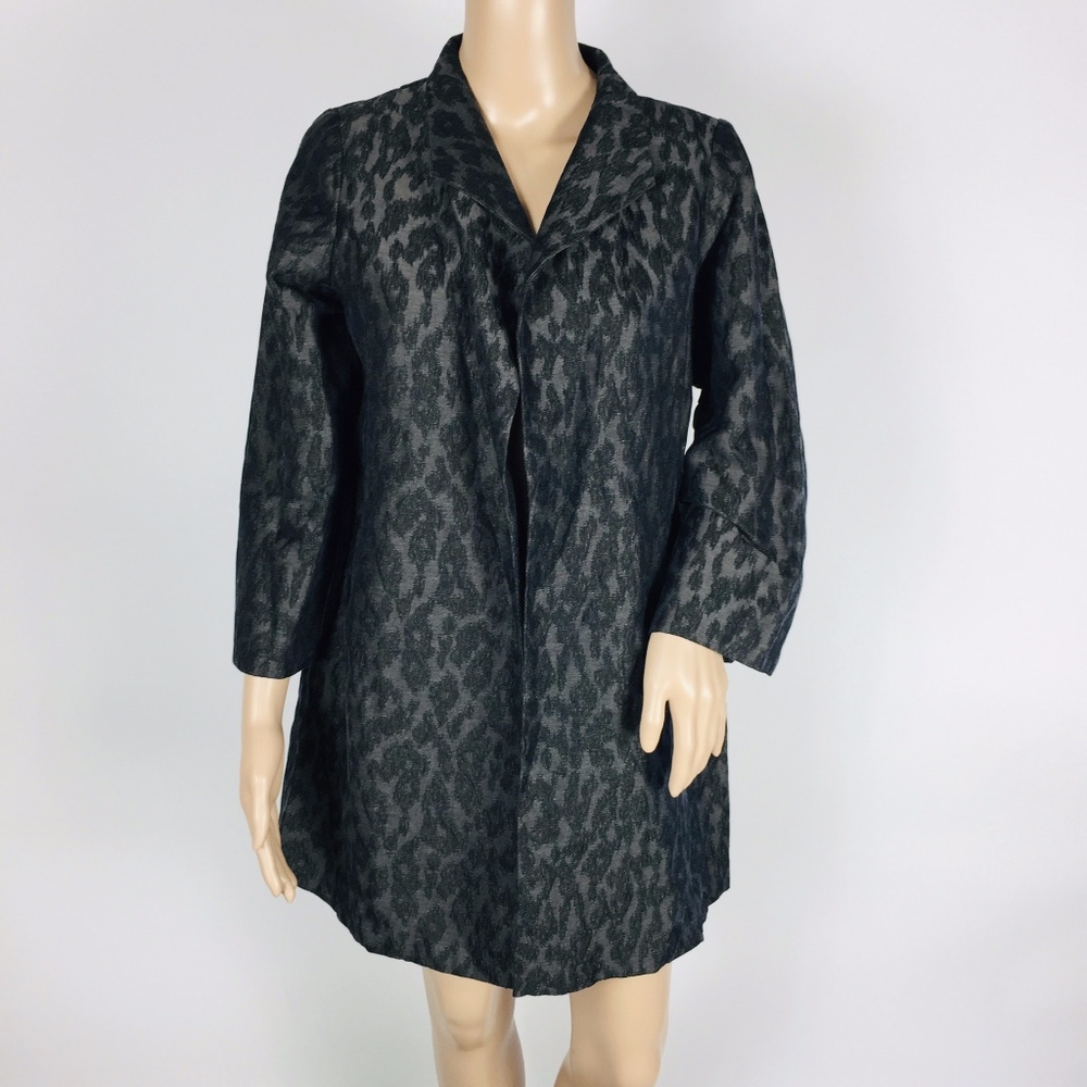 Eileen Fisher Cardigan Open Front Size S/P Silk